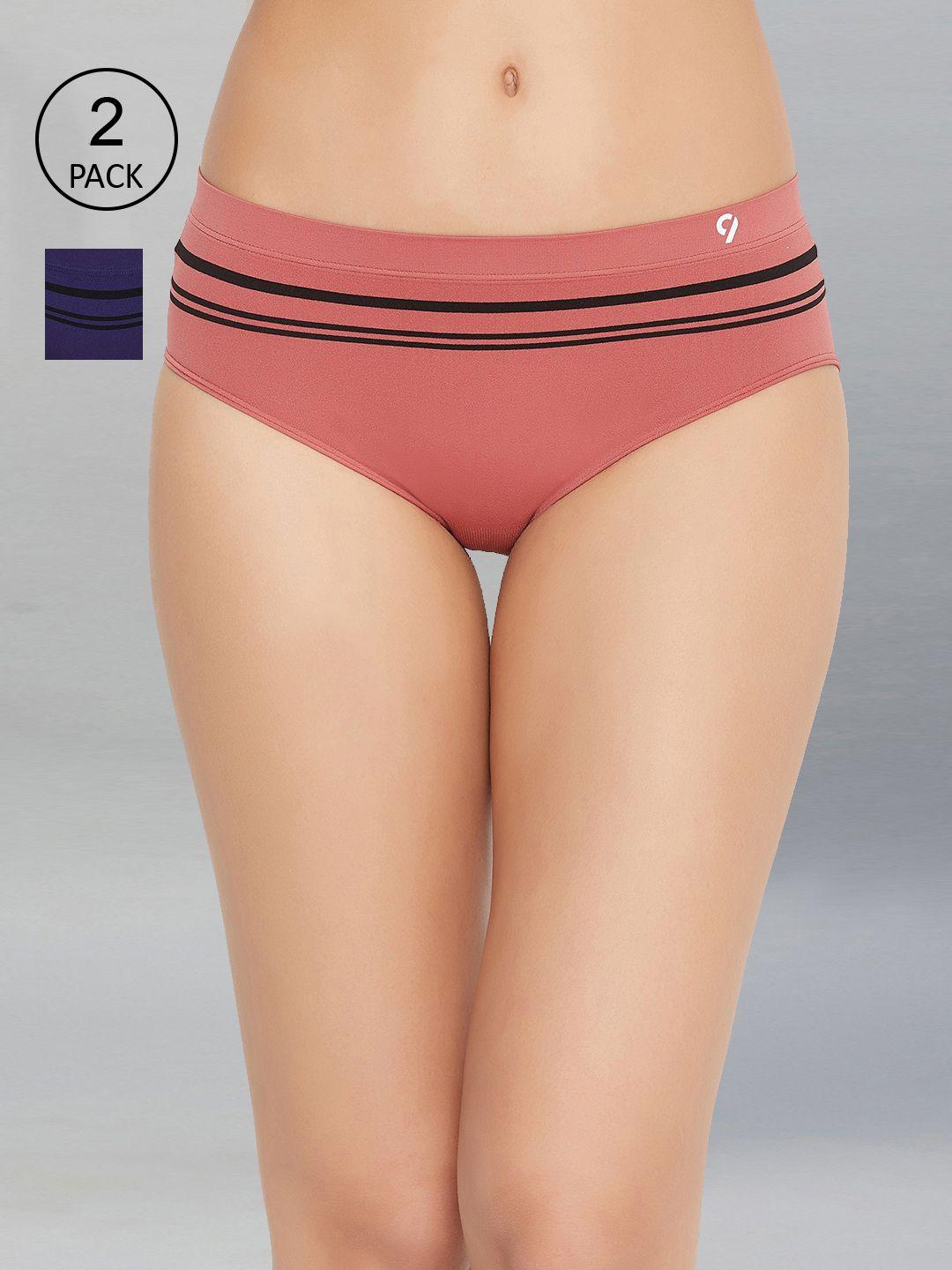 c9 airwear women pack of 2 assorted striped briefs p1182_cdr_nvy