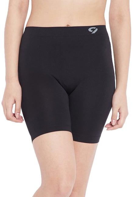 c9 black regular fit sports shorts