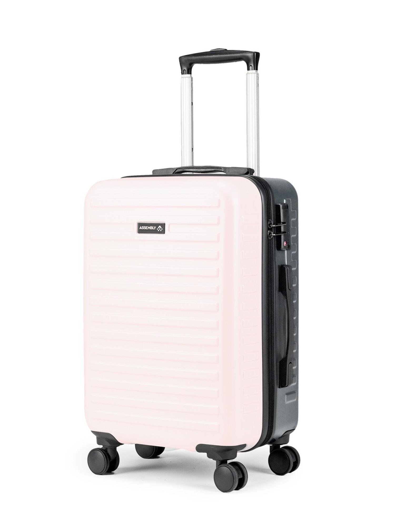 cabin luggage trolley polycarbonate 54 cm dual tone - grey