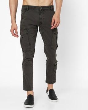 cadet in slim fit cargo trousers