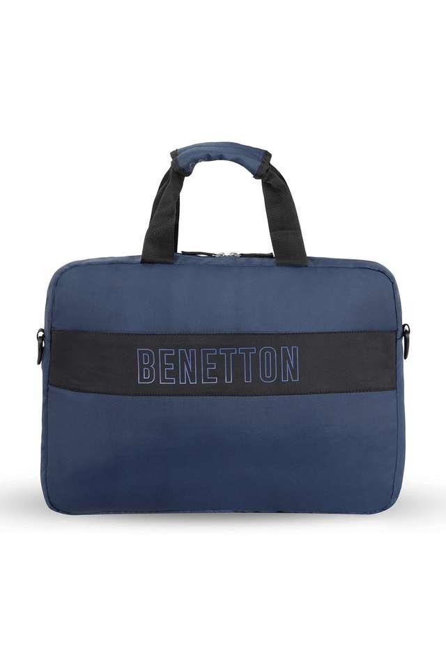 cadet printed polyester zipper closure mens laptop bag