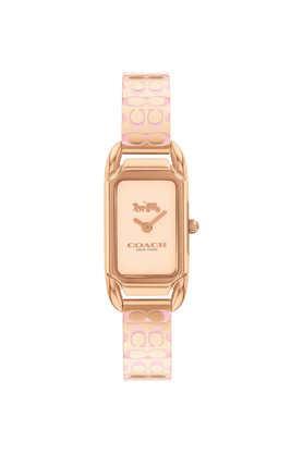cadie 17.5 mm rose gold stainless steel analogue watch for women - co14504194w