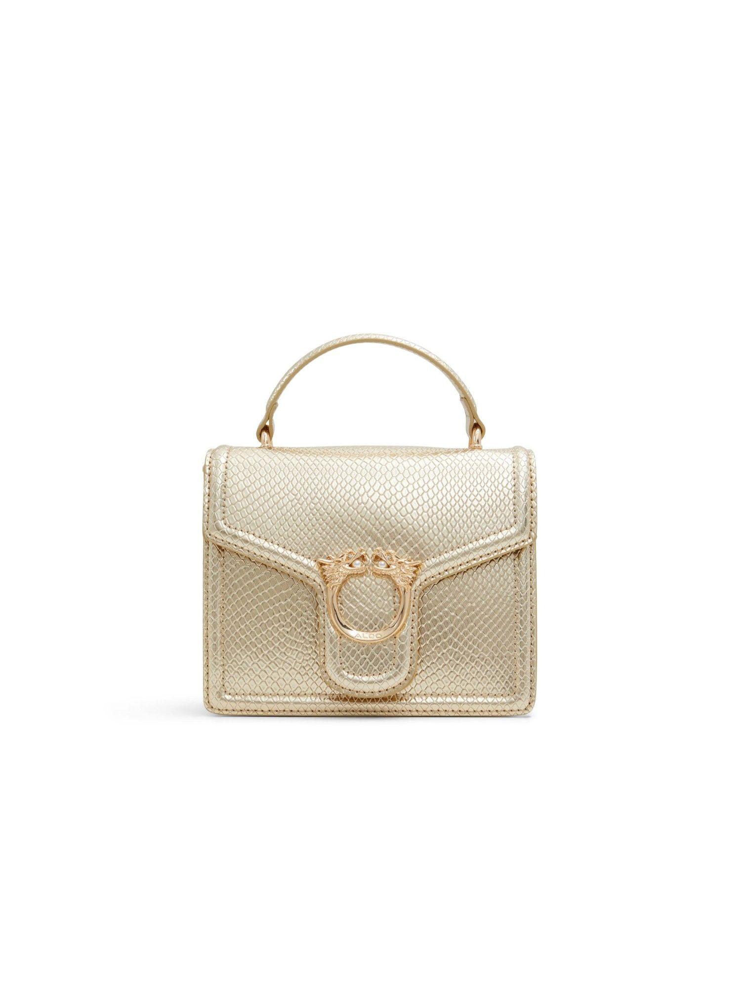 cadiliana women's gold top handle sling bag