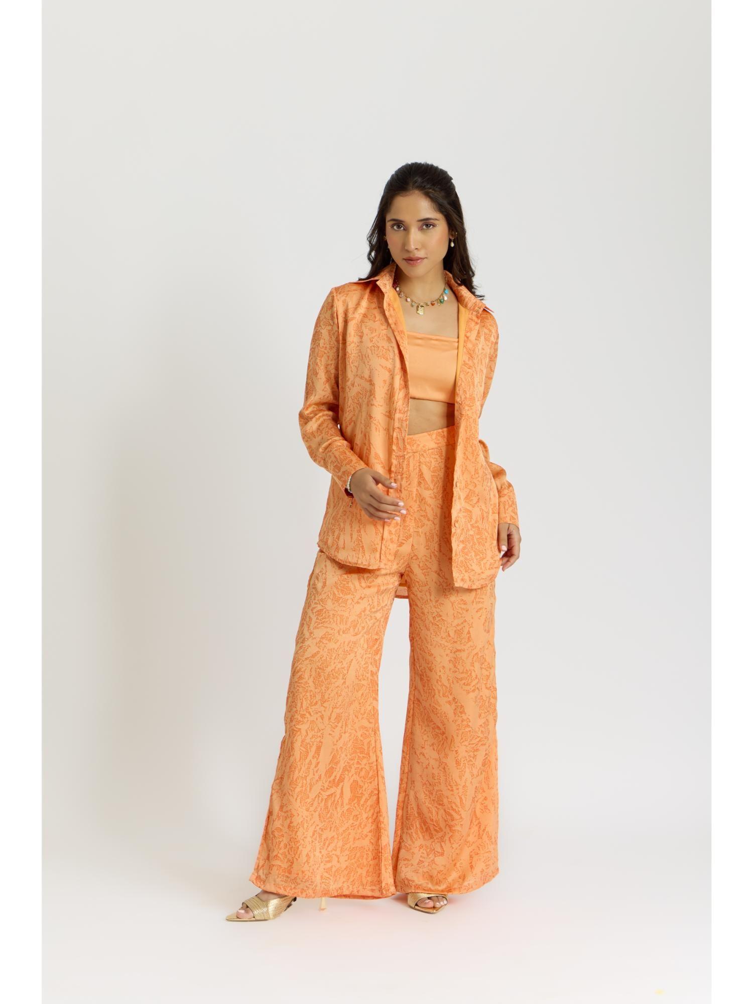 cairo peachy vibe co-ord (set of 3)