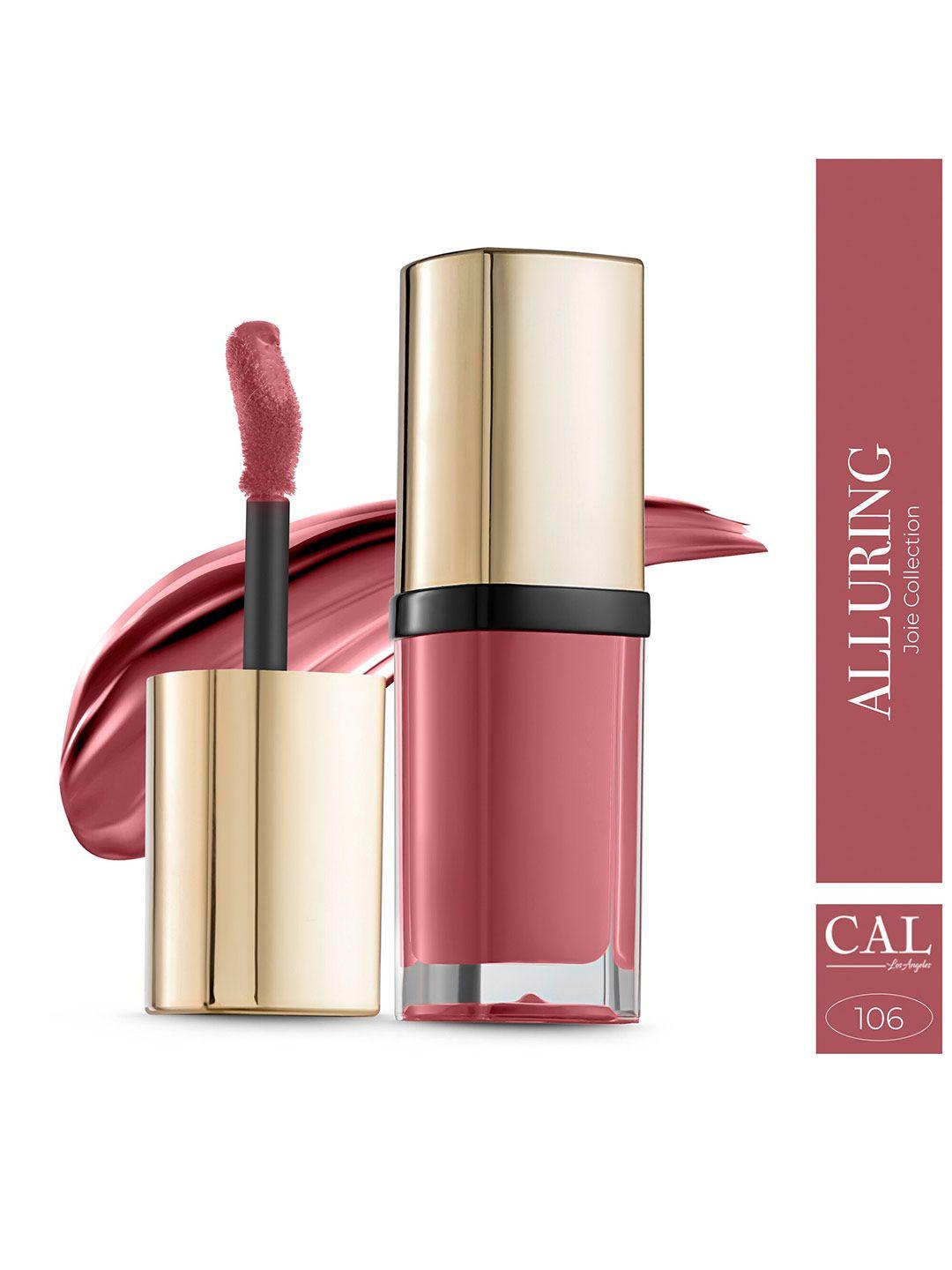cal losangeles joie collection long lasting liquid matte lipstick 5 ml - alluring 106