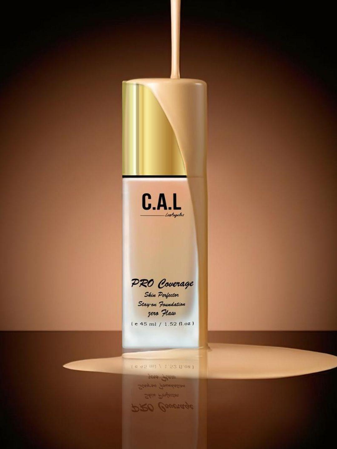 cal losangeles pro coverage skin perfector stay on foundation 45ml - light beige 08