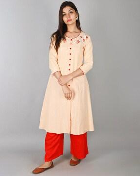 calf length a-line kurta