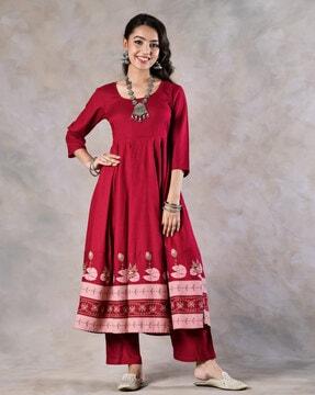 calf length kurta