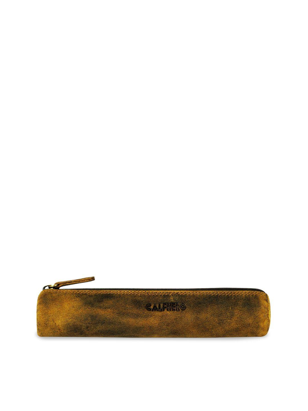 calfnero  textured leather pen case