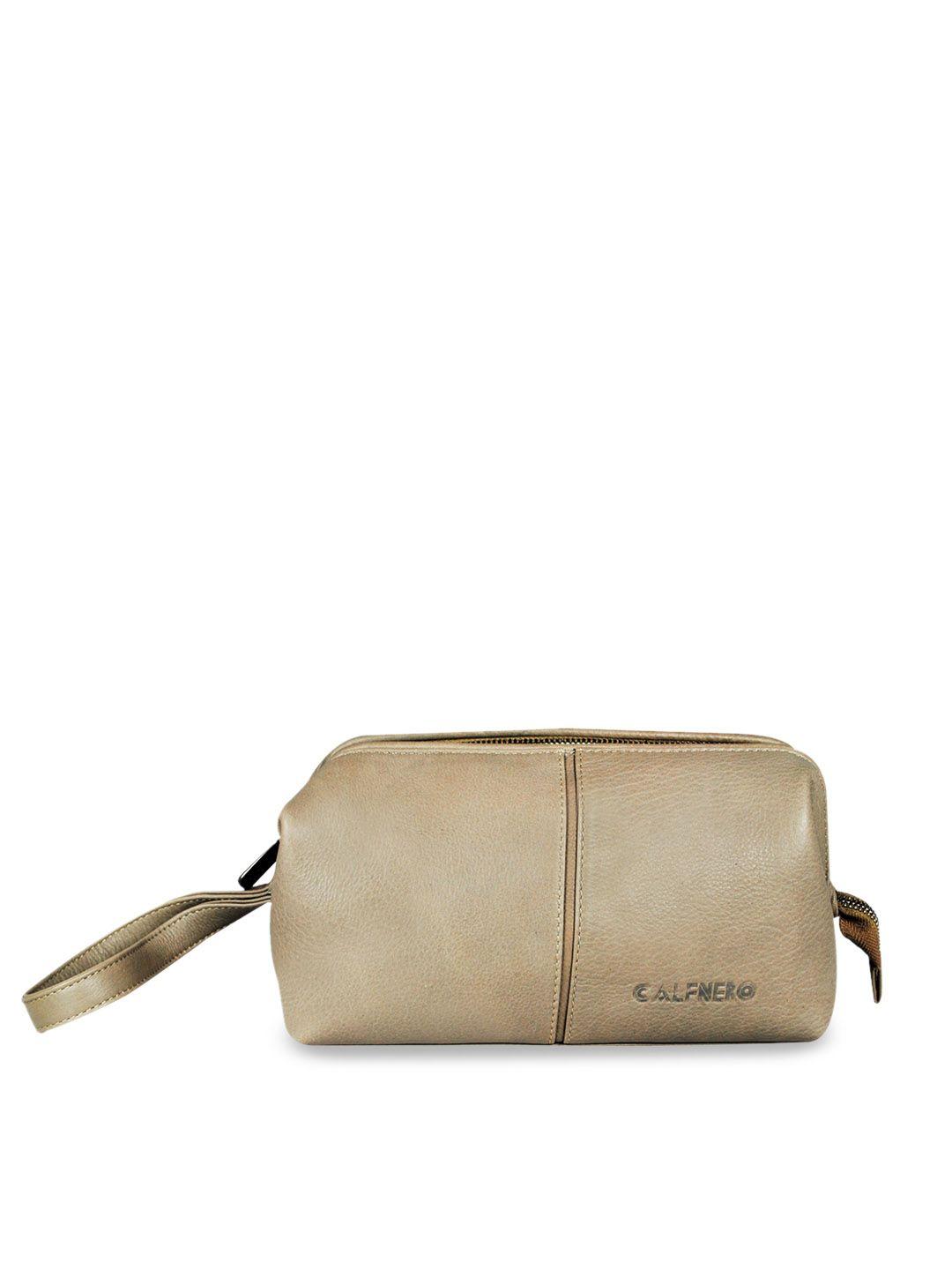 calfnero leather travel pouch
