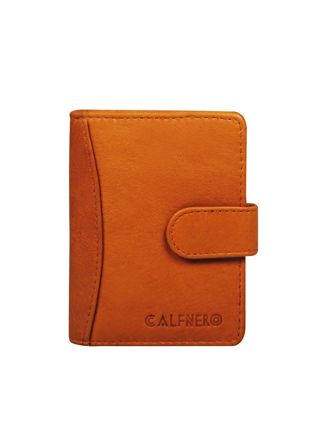 calfnero unisex  leather card holder