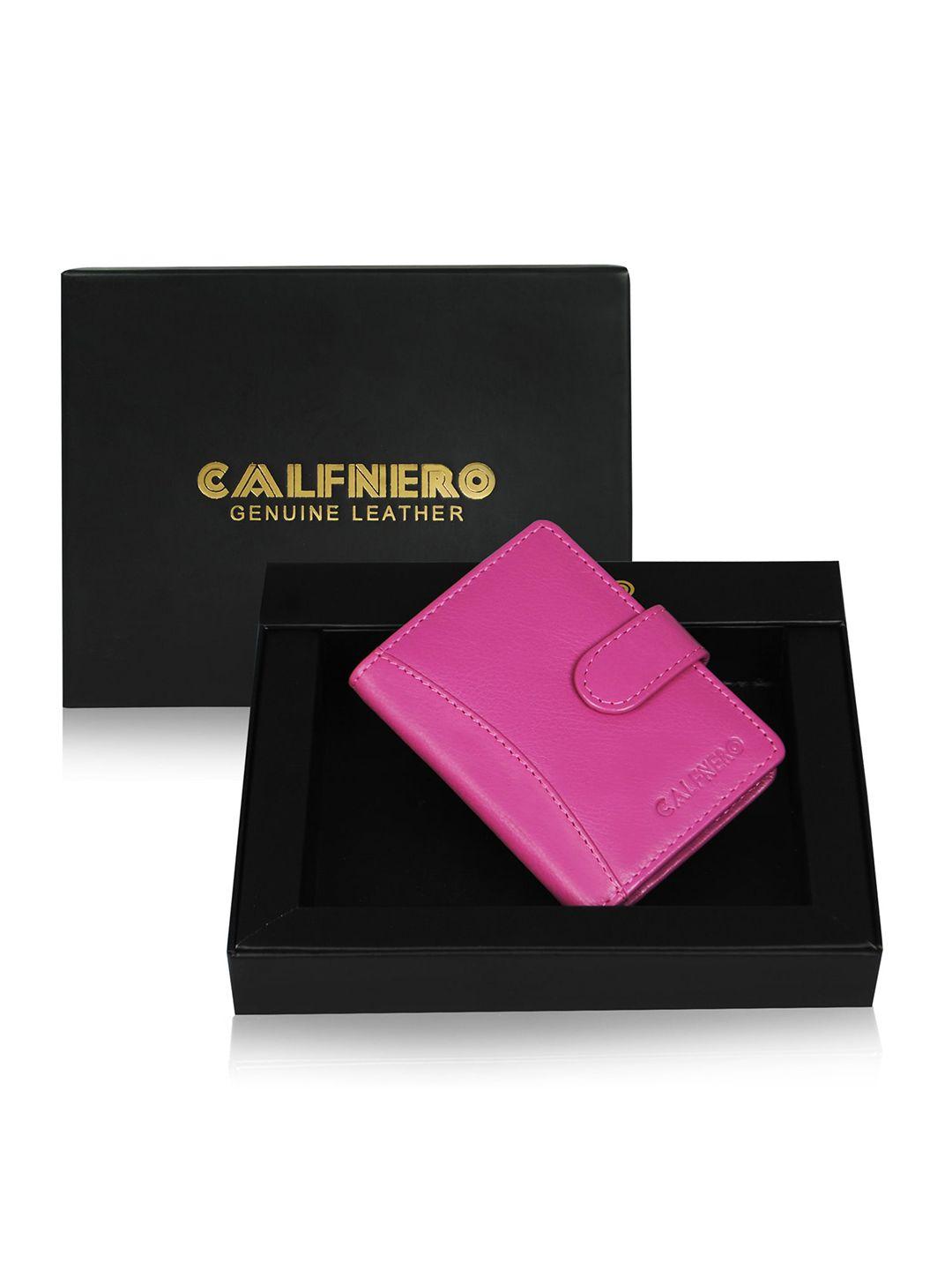 calfnero unisex leather card holder