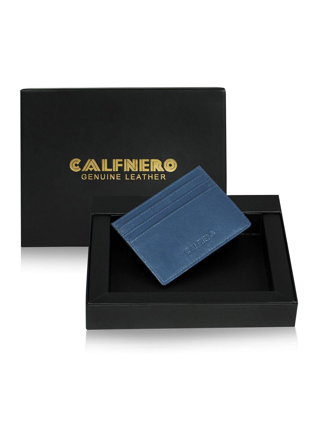 calfnero unisex leather card holder