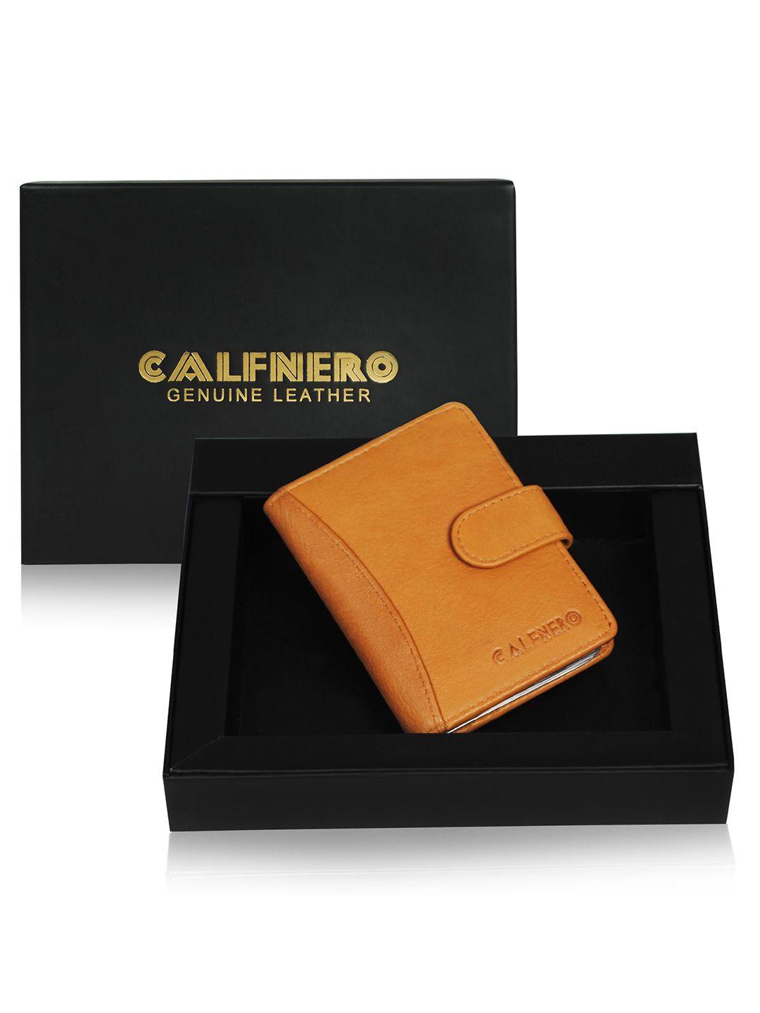 calfnero unisex leather card holder