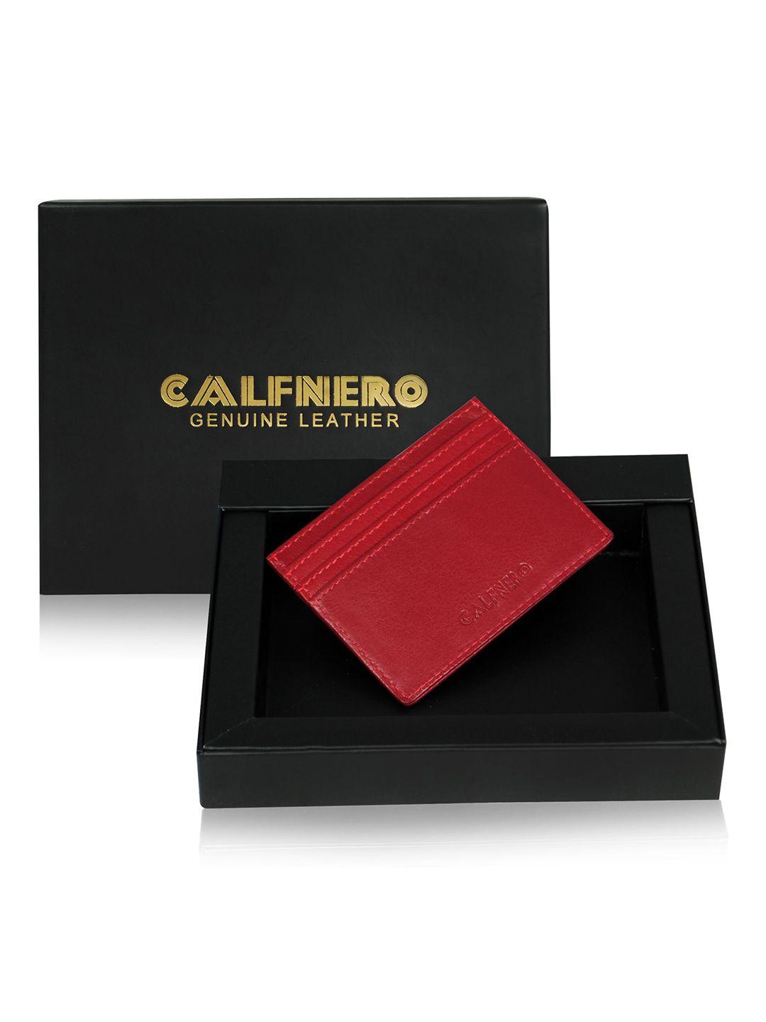 calfnero unisex leather card holder