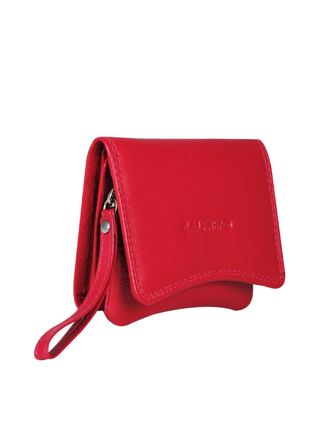 calfnero women leather two fold wallet