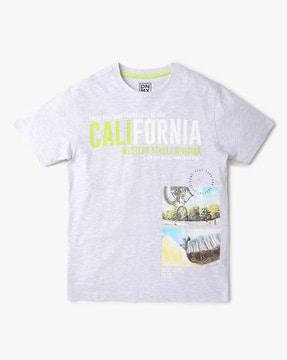 california print crew-neck t-shirt
