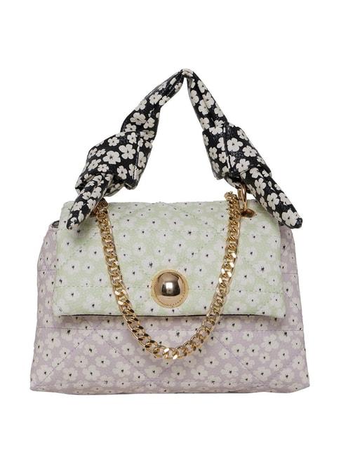 call it spring daisee960 purple quilted medium satchel handbag