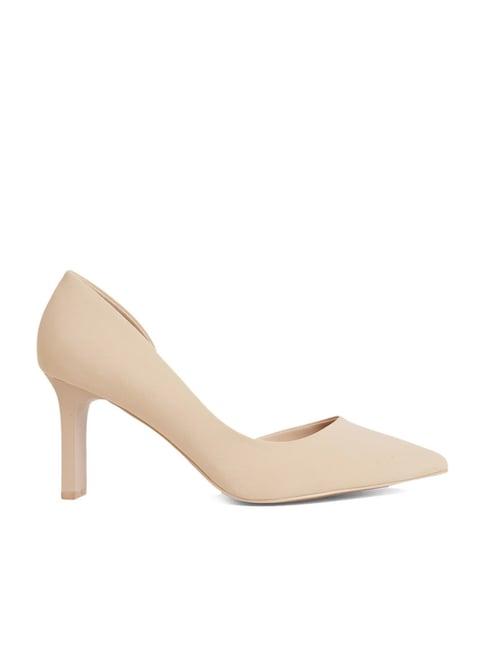 call it spring women's beige d'orsay shoes