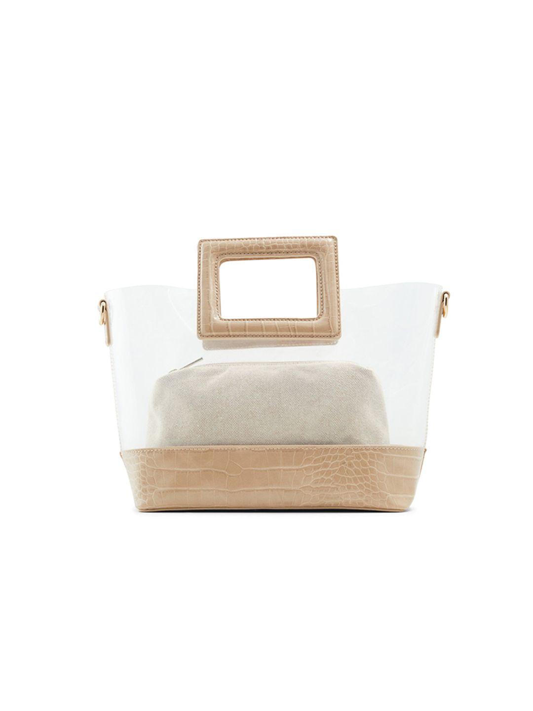 call it spring croc textured structured handheld bag