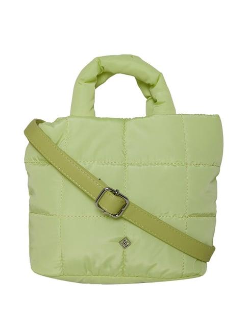 call it spring daydreamer320 green quilted medium tote handbag