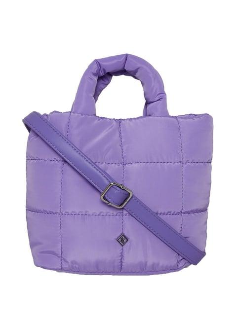 call it spring daydreamer530 purple quilted medium tote handbag