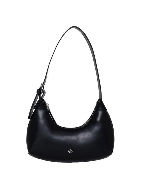 call it spring dita001 black solid medium hobo handbag