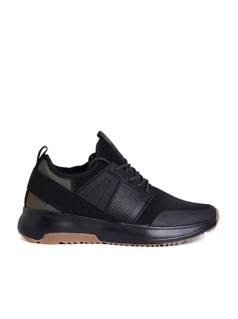 call it spring men's black running shoes