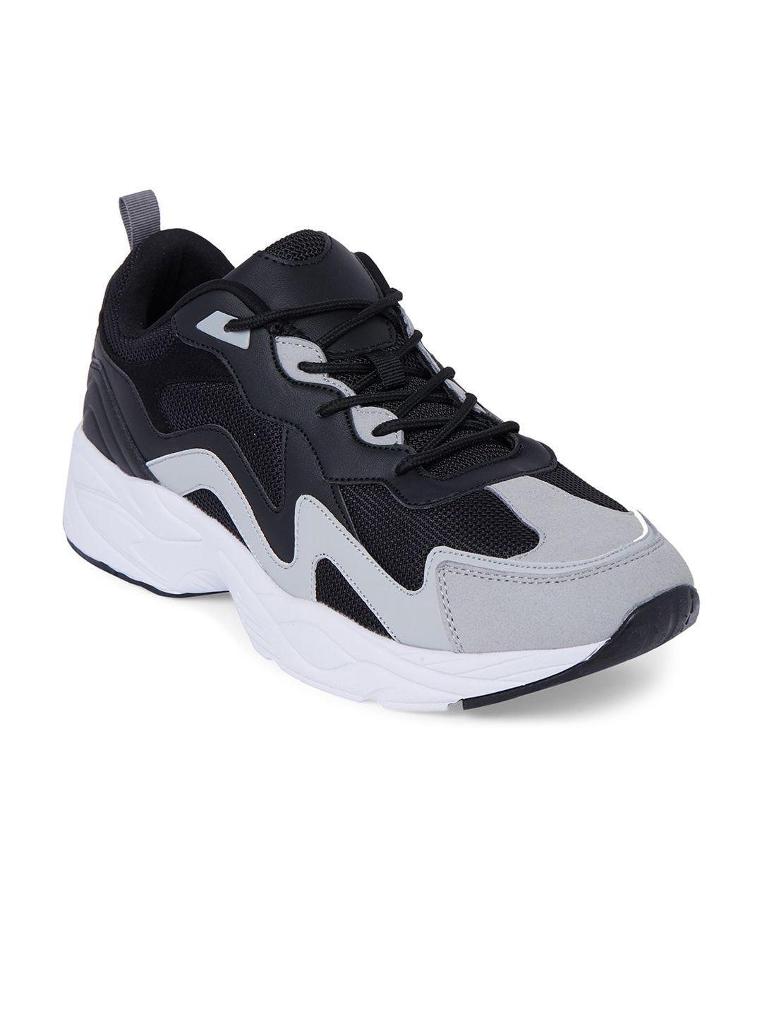 call it spring men black colourblocked sneakers