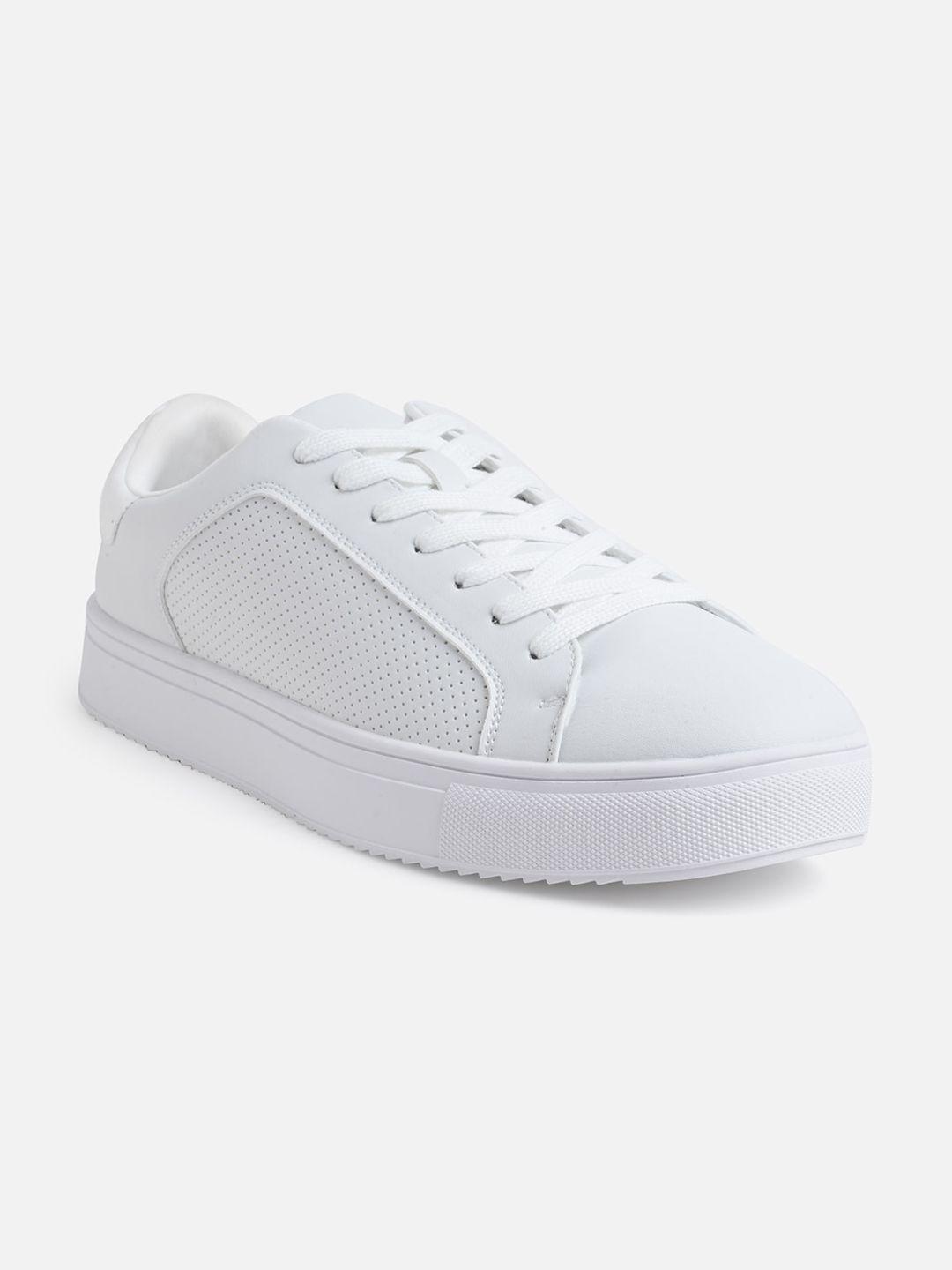 call it spring men white perforations sneakers