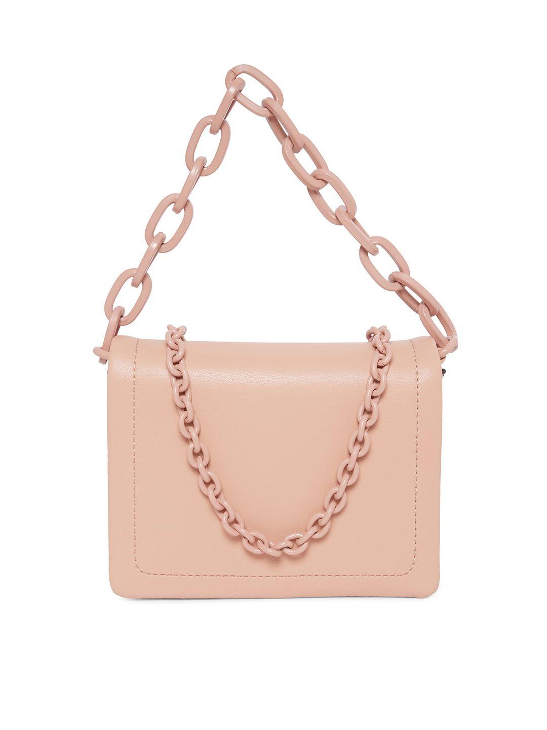 call it spring pink pu structured sling bag