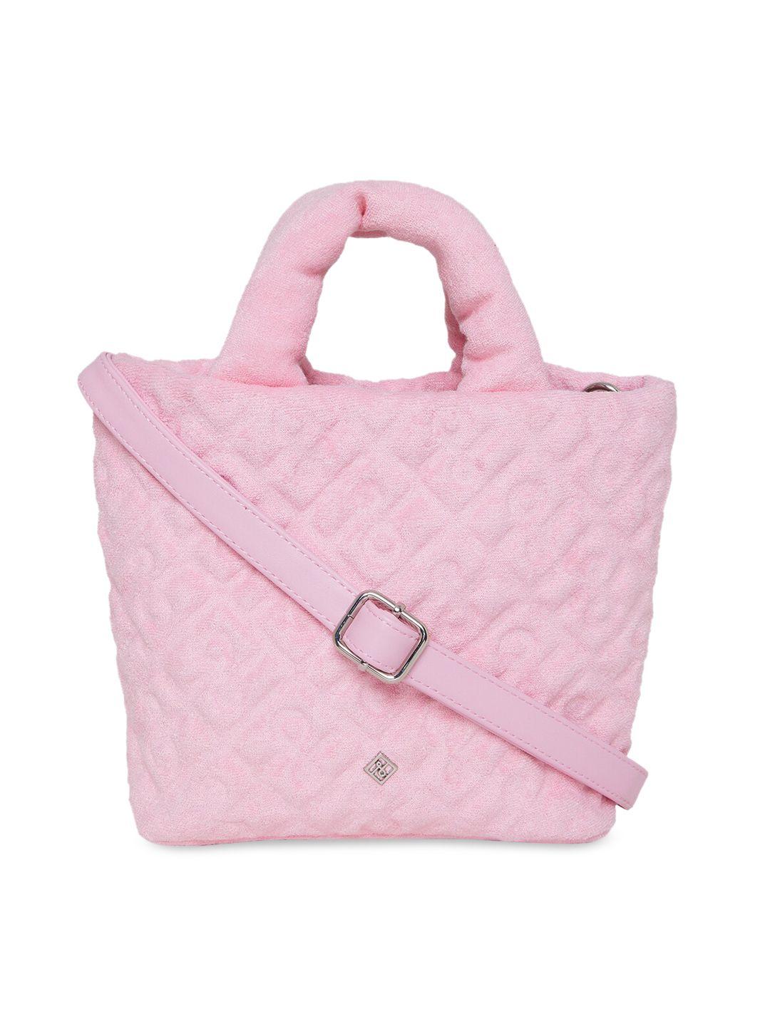 call it spring pink textured structured handheld bag
