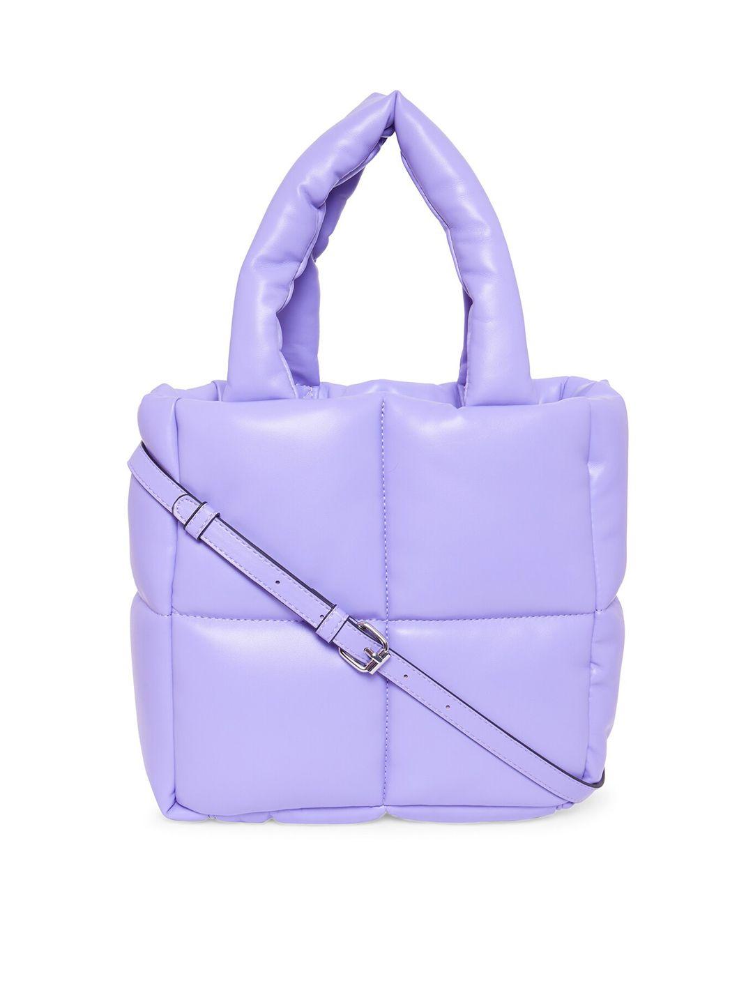 call it spring purple pu shopper handheld bag