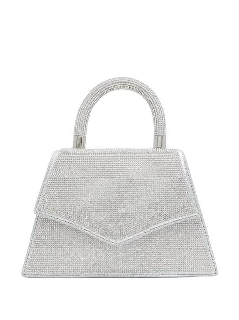 call it spring silver embellished handbag