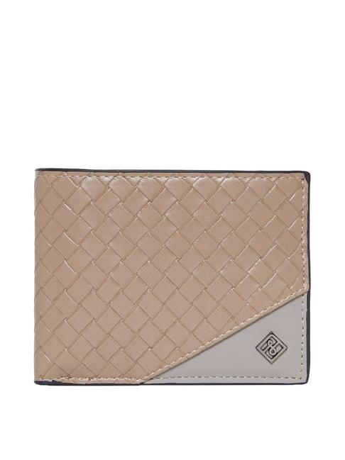 call it spring viktor251 beige casual bi-fold wallet for men