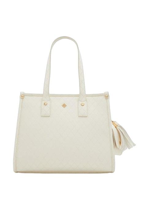 call it spring white textured shoulder handbag with coin case