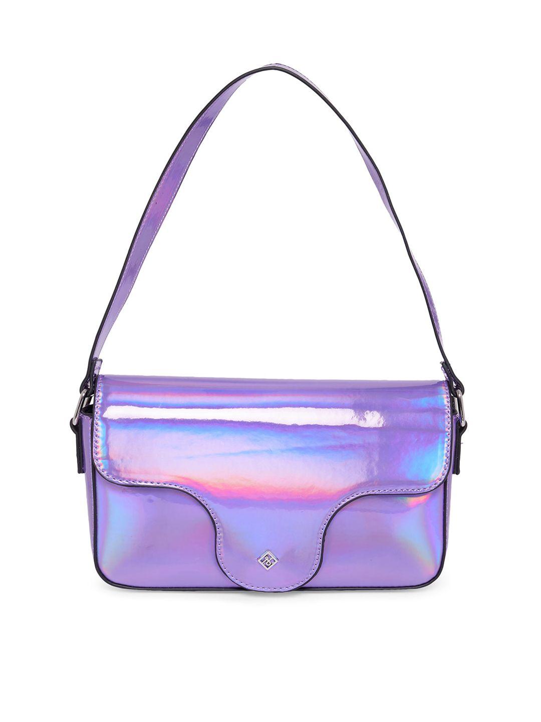 call it spring women purple pu structured handheld bag