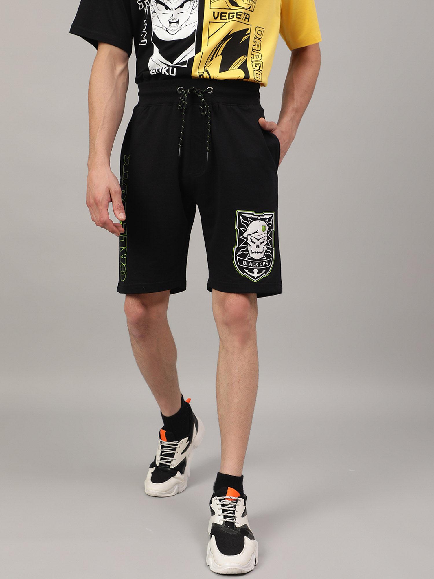 call of duty printed slim fit shorts for men