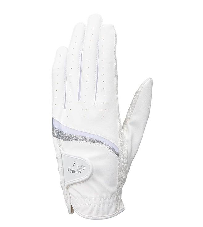 callaway golf style white & silver glove (left hand) - l