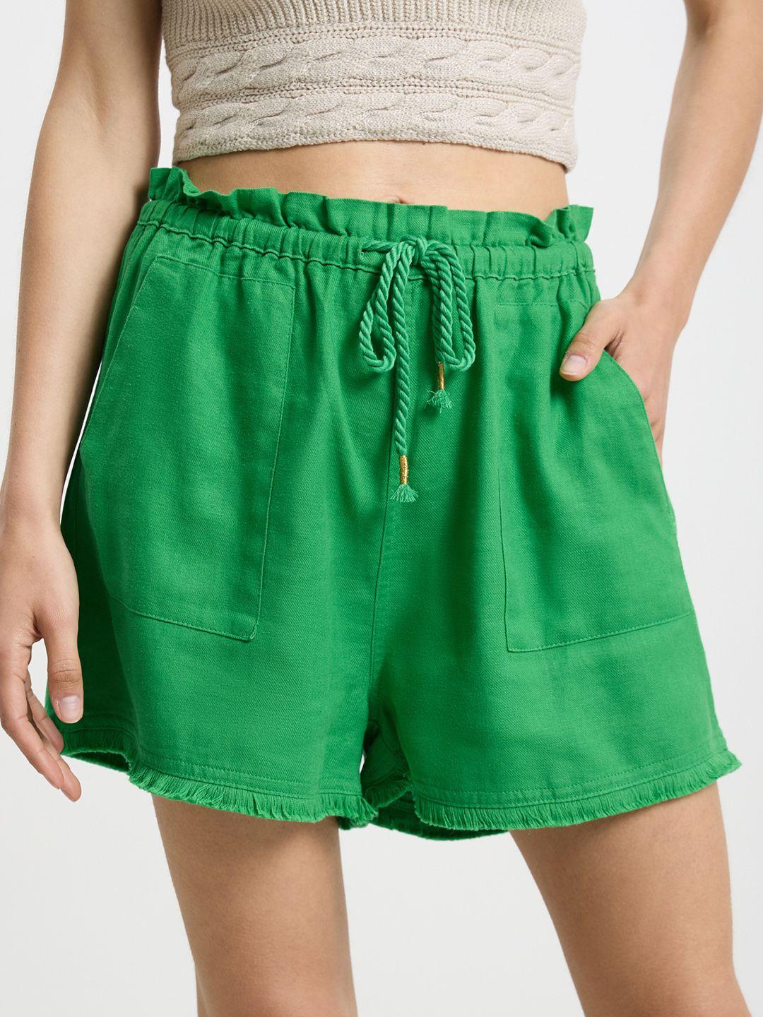 calliope women high-rise bohemian styled shorts