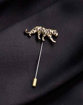 calm cheetah cufflinks & lapel pin