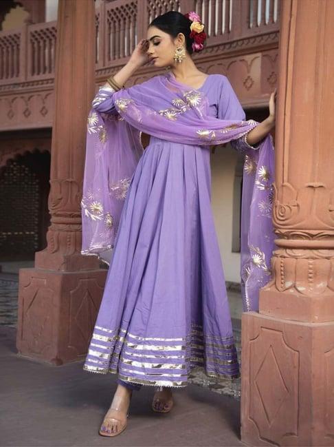 calmna lilac diva gotapatii anarkali suit set