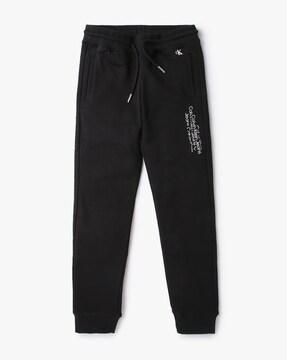 calv boys track pants, black, 12