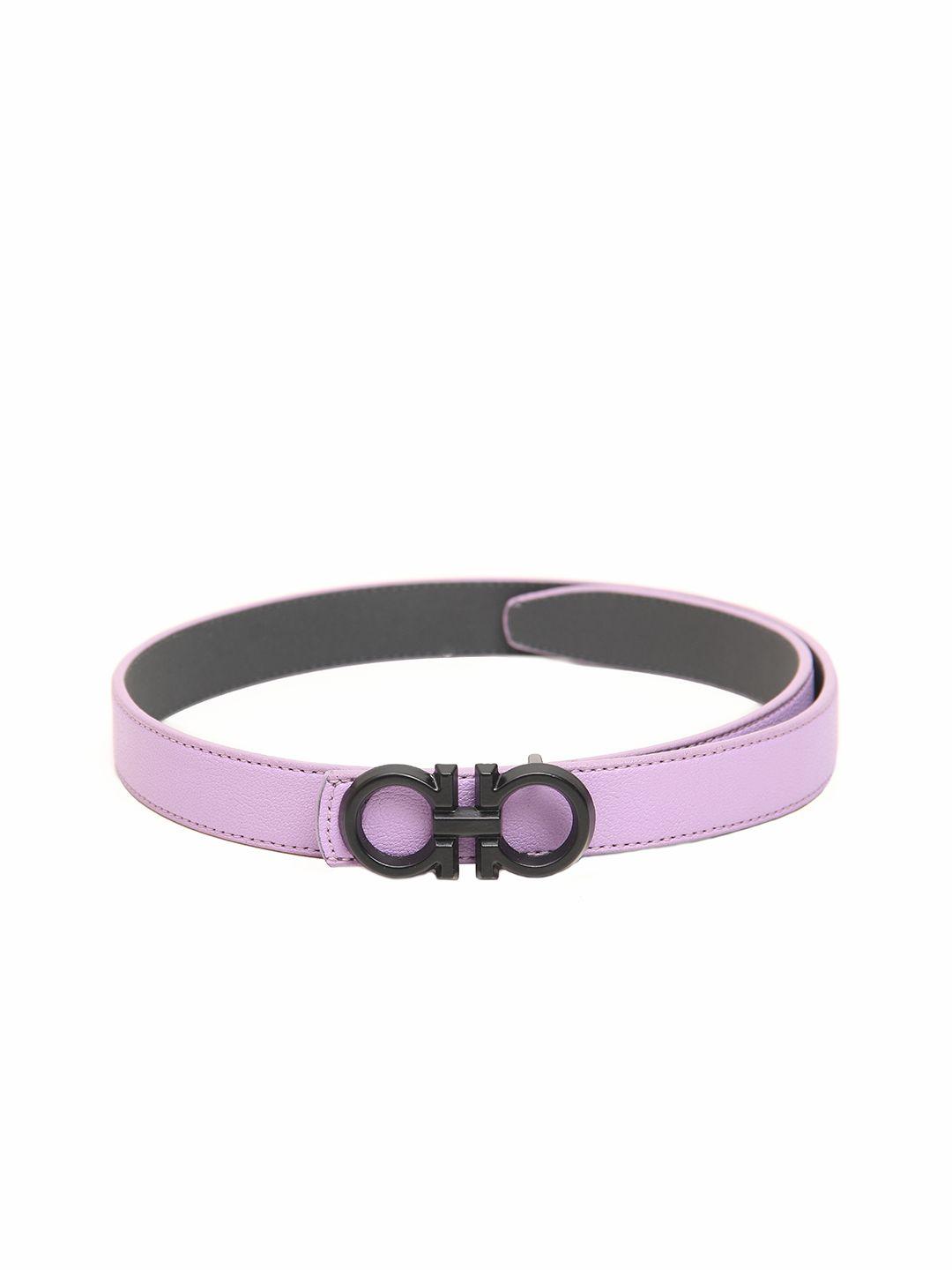 calvadoss girls lavender solid belt