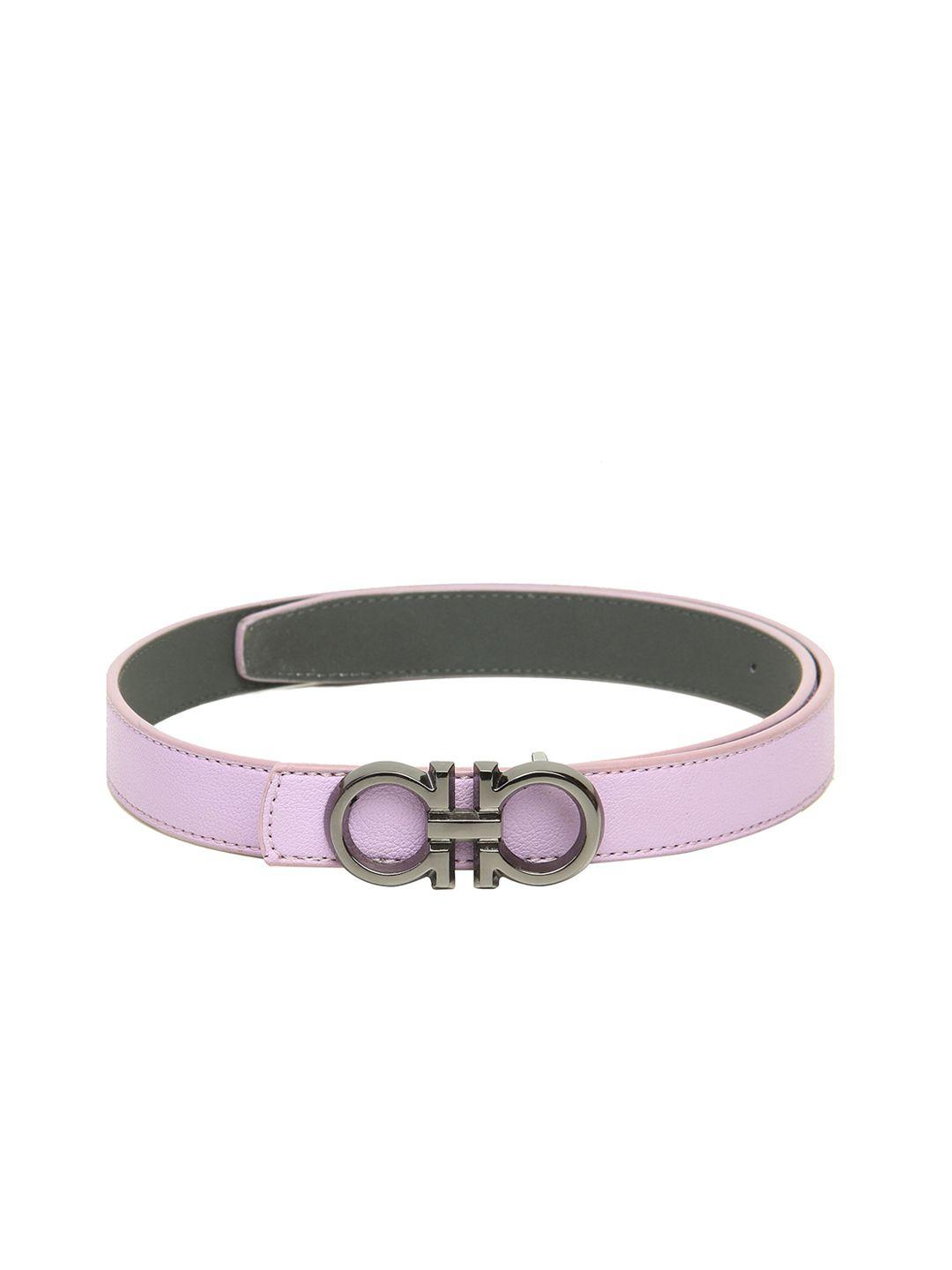 calvadoss girls lavender textured belt