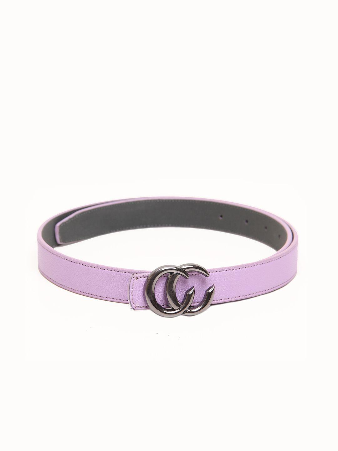 calvadoss girls lavender textured belt