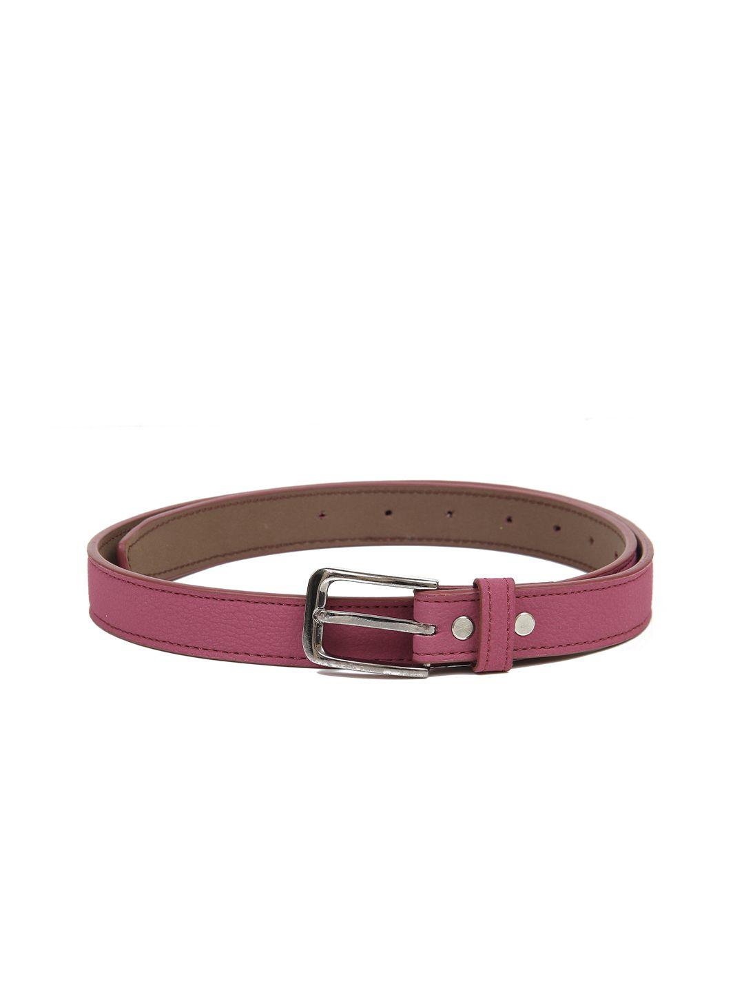 calvadoss girls magenta textured pu slim belt