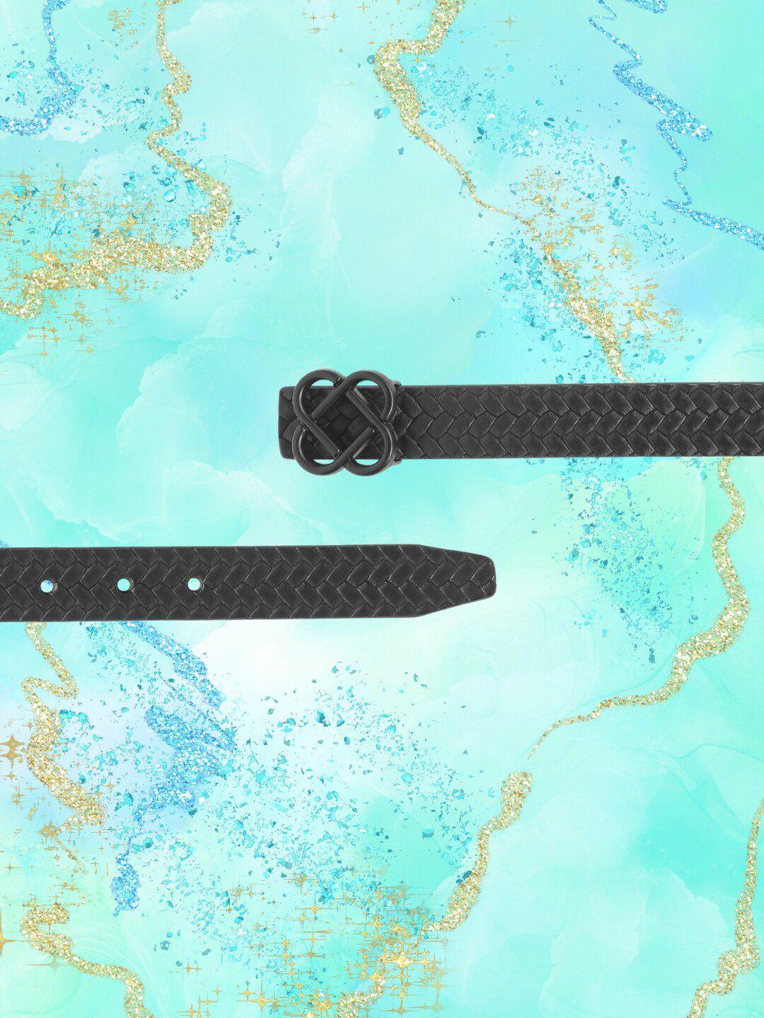 calvadoss girls textured leather belt