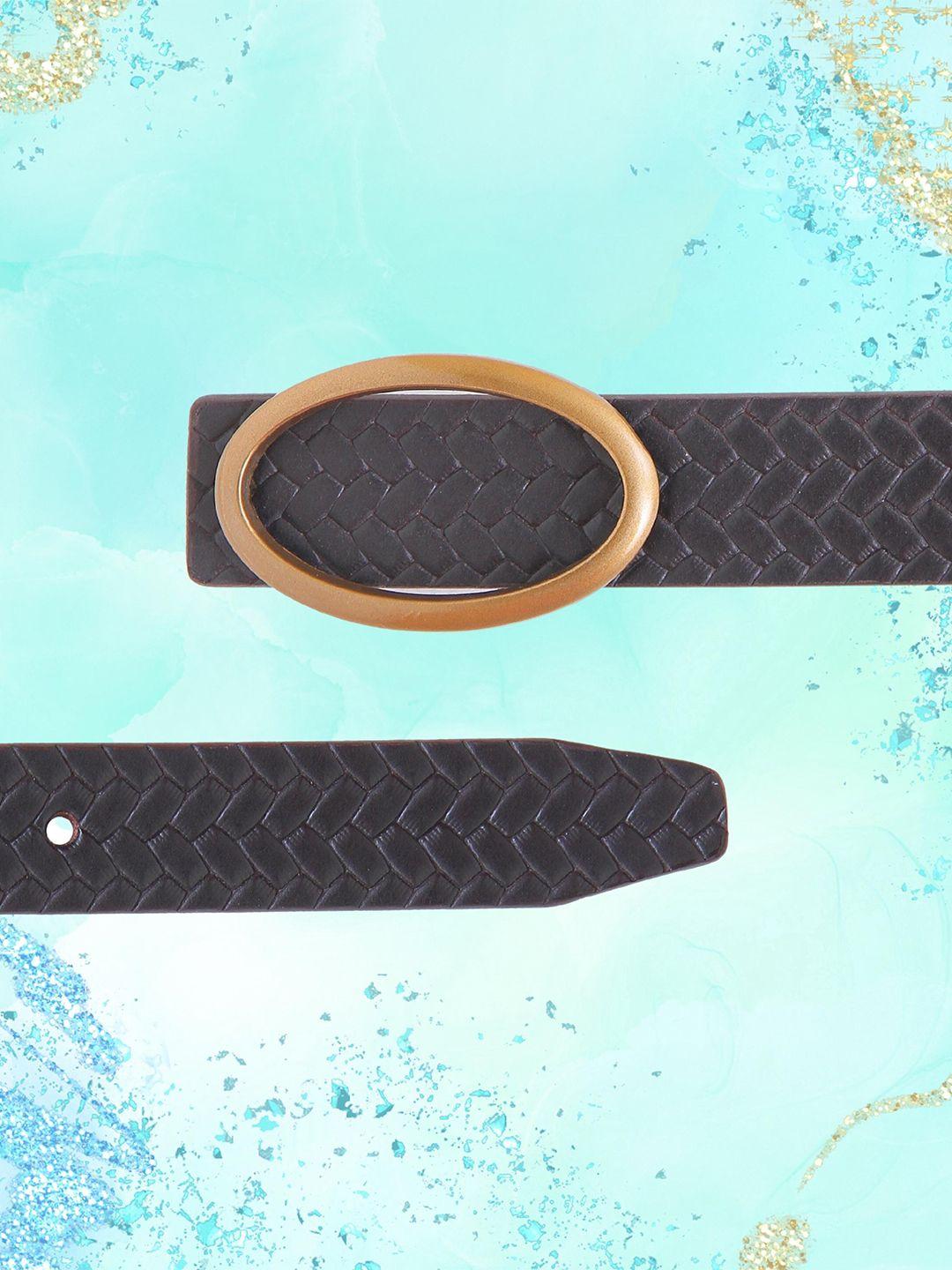 calvadoss girls textured leather belt