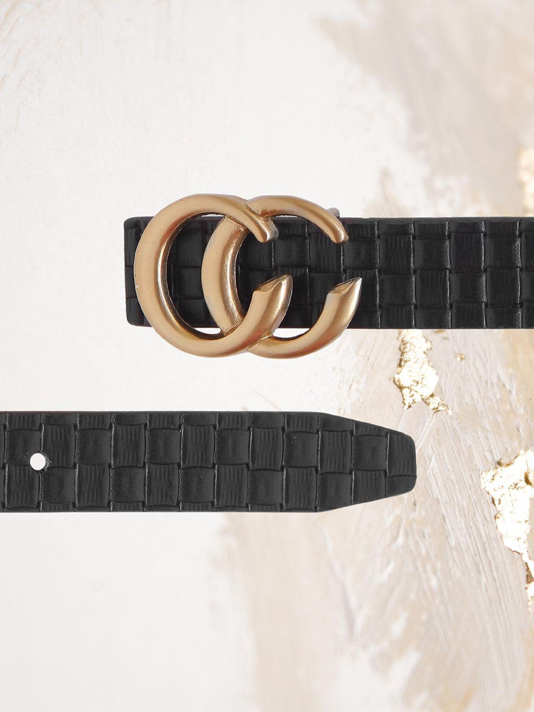 calvadoss girls textured leather belt